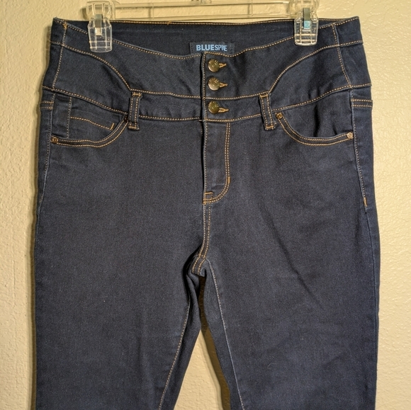 Bluespice size 13 Women's Dark Blue Jeans skinny stretch barely use - Picture 4 of 10